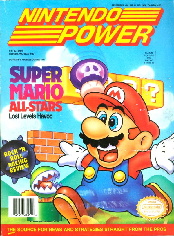 Nintendo Power Issue 052 (September 1993) cover